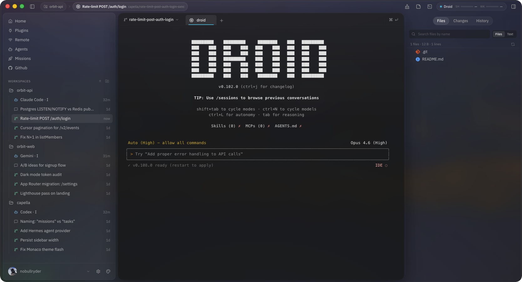 Capella running Droid